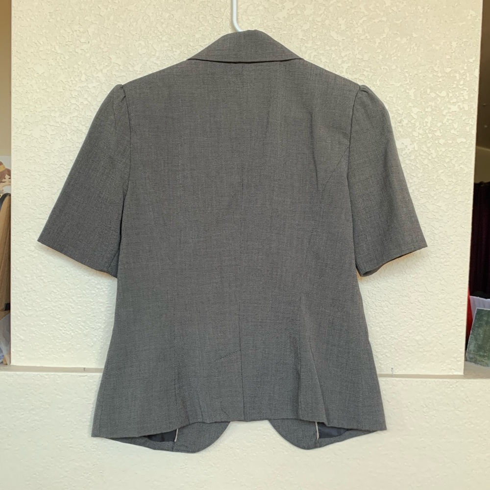 Merona Blazer Gray Single Button - Picture 5 of 7